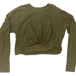 𝅺FRAME Long Sleeve Cropped Top